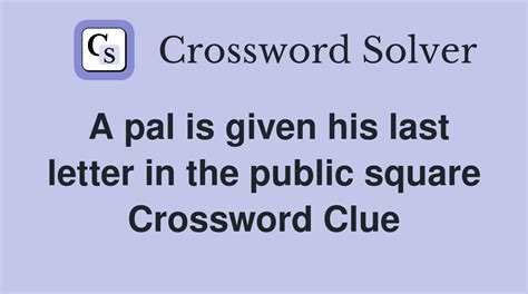 public square crossword clue